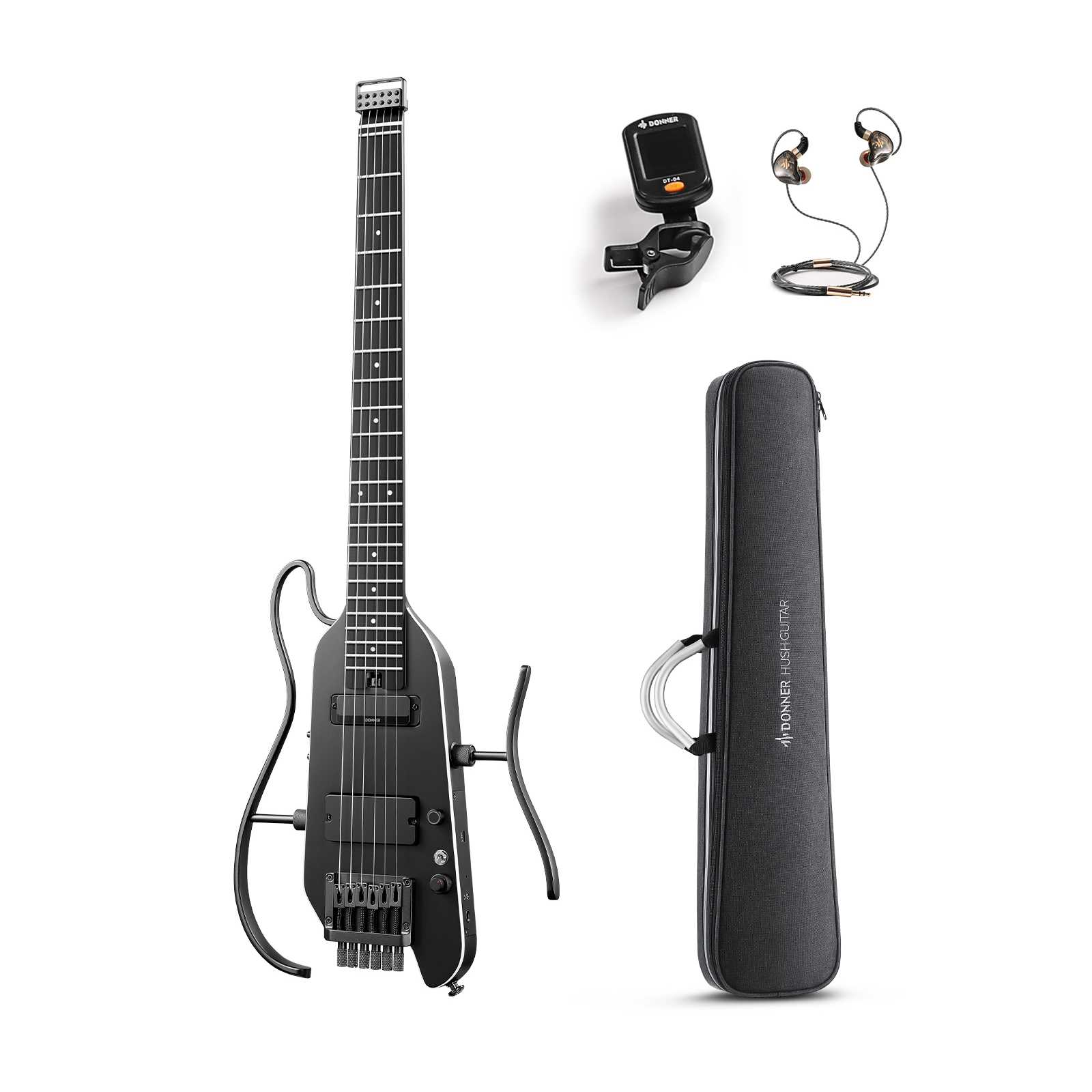 HUSH-X PRO Multi-Effects Electric Guitar for Travel Donner
