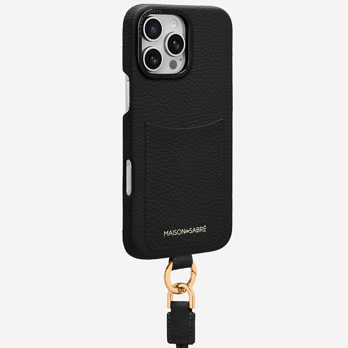 The Sling Phone Case iPhone 16 Pro Max - Black Caviar – MAISON de