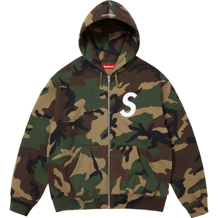 Supreme 25FW S Logo Zip Up Hooded Sweatshirt