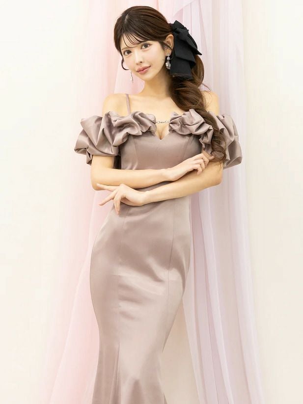 AngelR エンジェルアール オフショルダースリーブデザインフロント