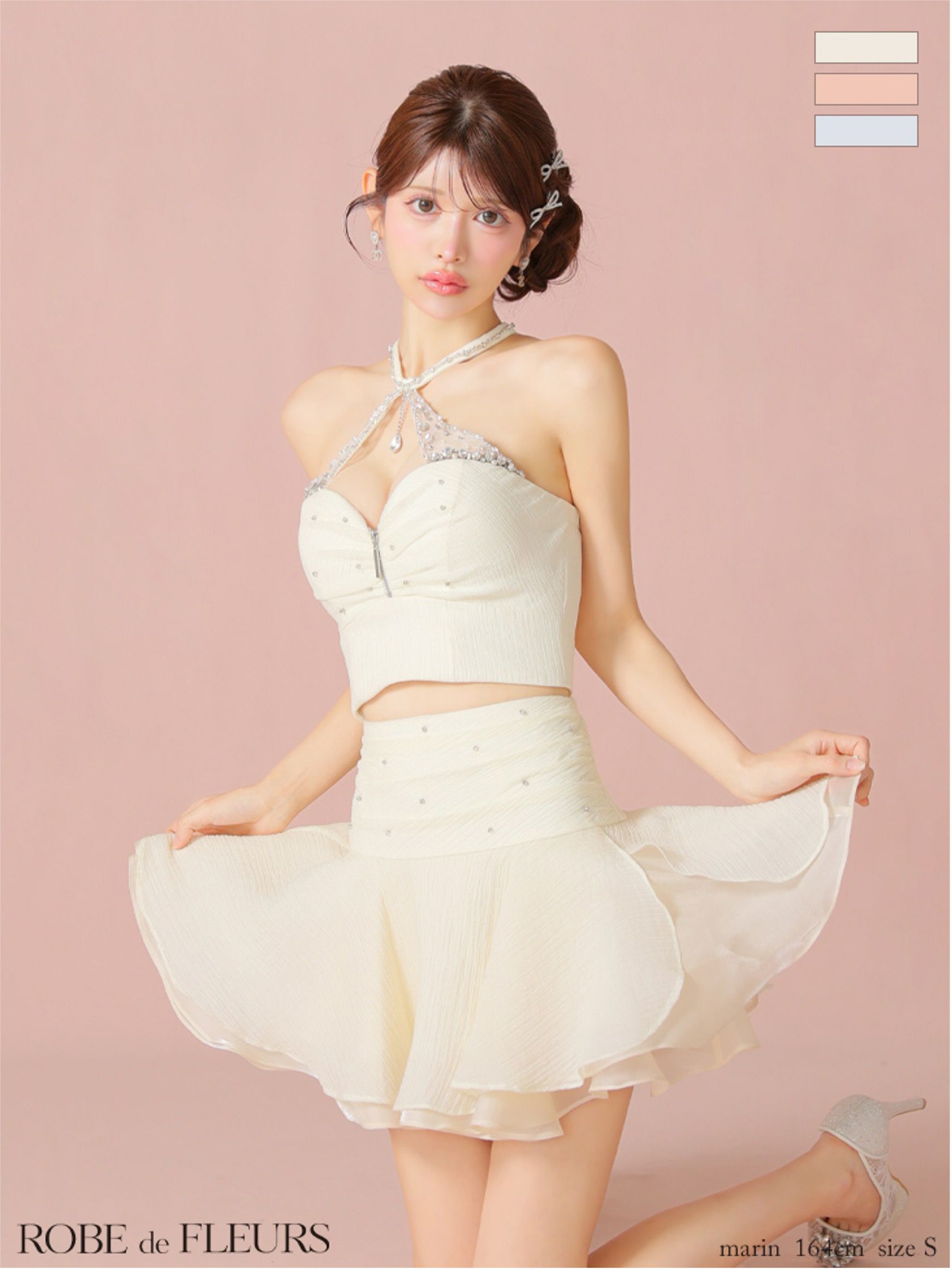 ローブドフルール キャバ ドレス S XSサイズありROBE ローブドフルール