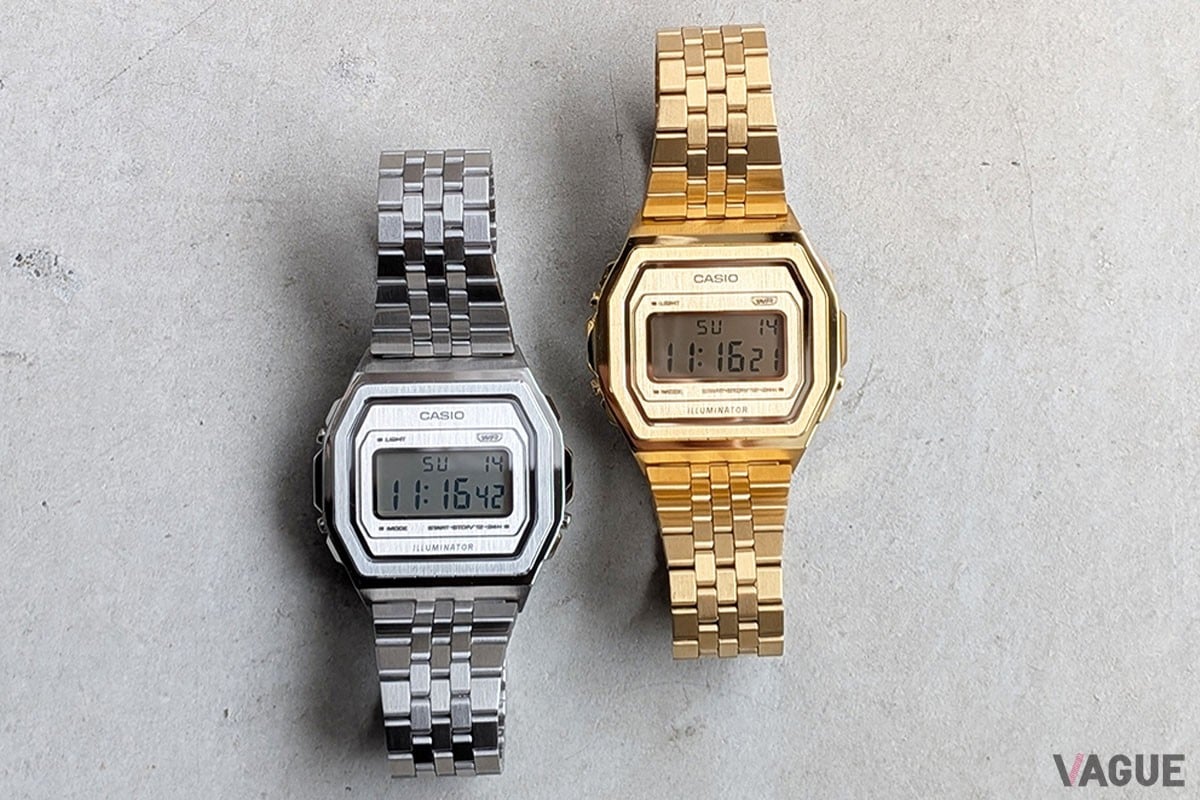 レトロ風なのに洗練されたフルメタル仕様！ カシオの定番デザインを