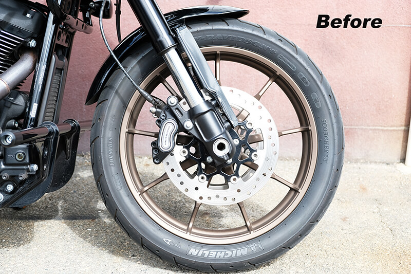 23 FXLRST Softail LowRider ST ローライダーSTのホイール塗装 - 福岡