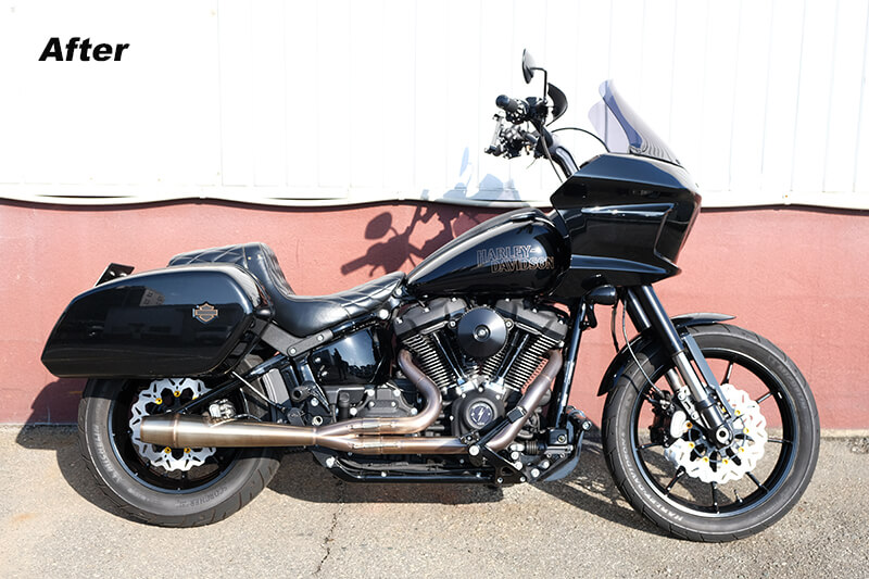 23 FXLRST Softail LowRider ST ローライダーSTのホイール塗装 - 福岡