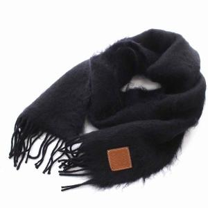 マフラー ウール モヘア 黒（2022/08/02買取） - LOEWE ロエベ | 古着