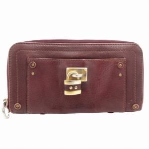 長財布 ラウンドファスナー レザー グレー（2024/11/10買取） - Chloe