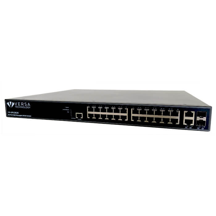 VX-GPU2626 (V2) L2+ 24-Port Managed GbE UPOE Switch (2000W