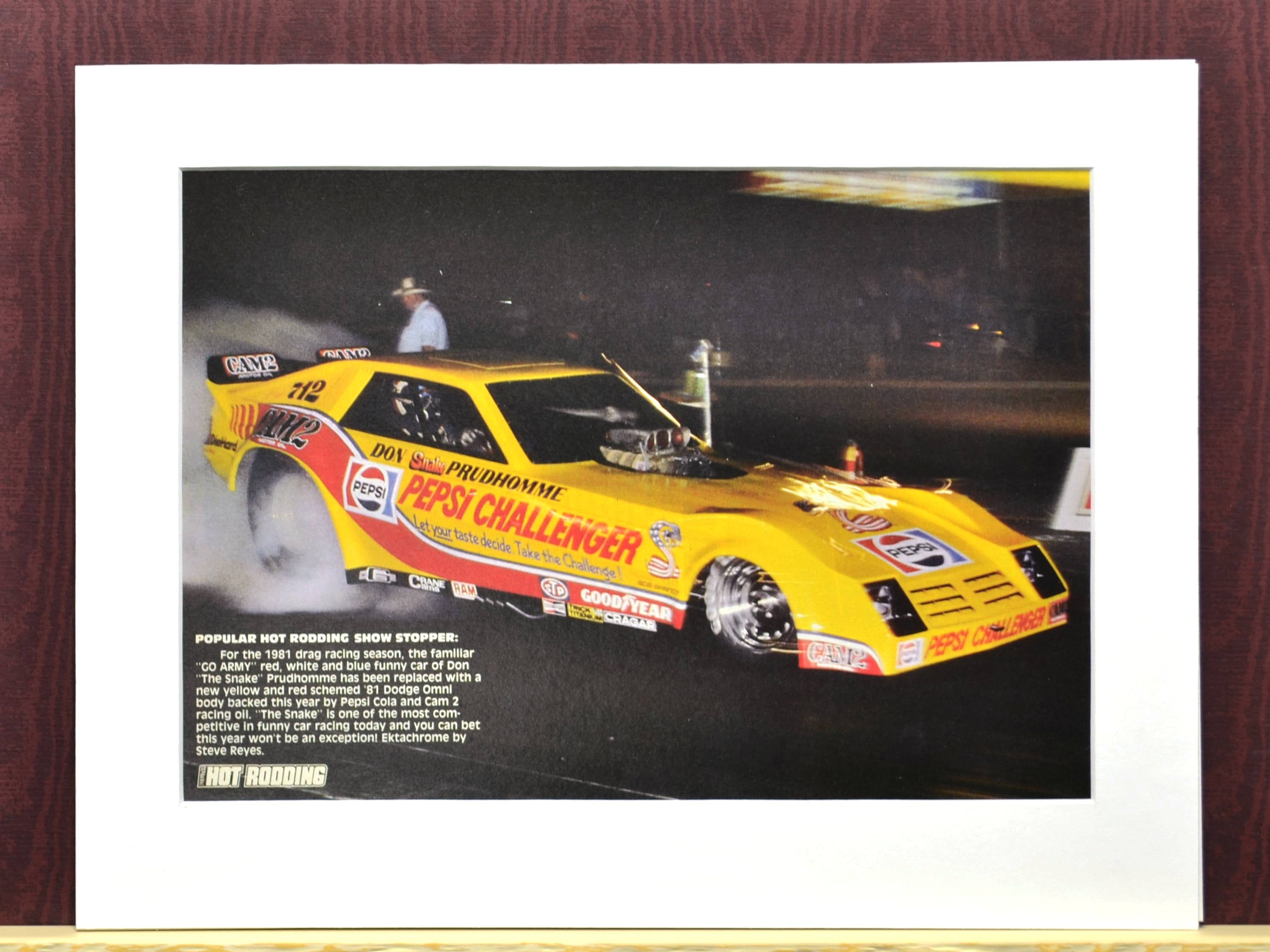 1981 Don Prudhomme Pepsi Challenger Funny Car – NHRA Drag Racing