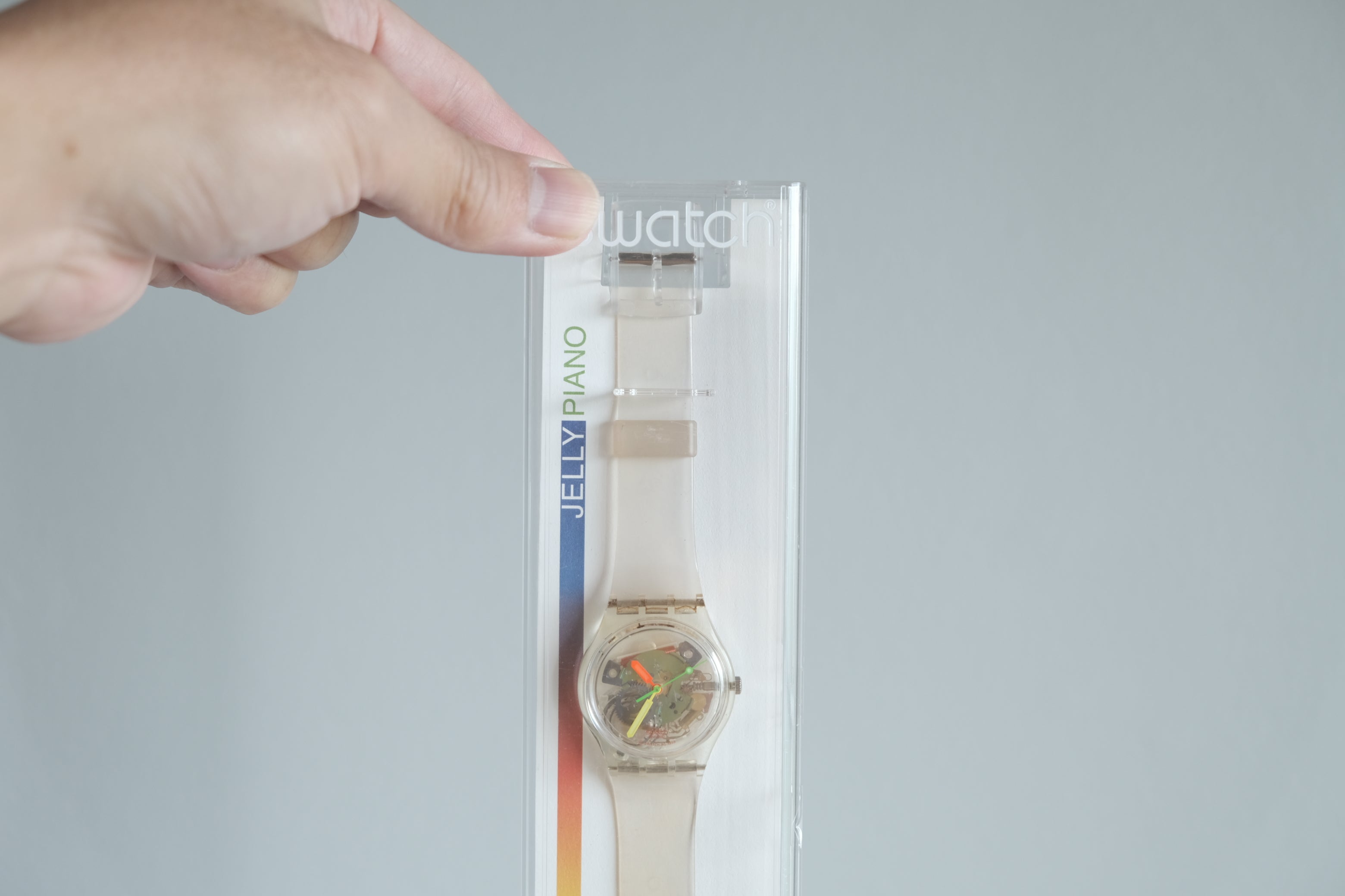 Swatch JELLY PIANO GZ159｜レンゾ・ピアノ 1999｜スケルトン クリア