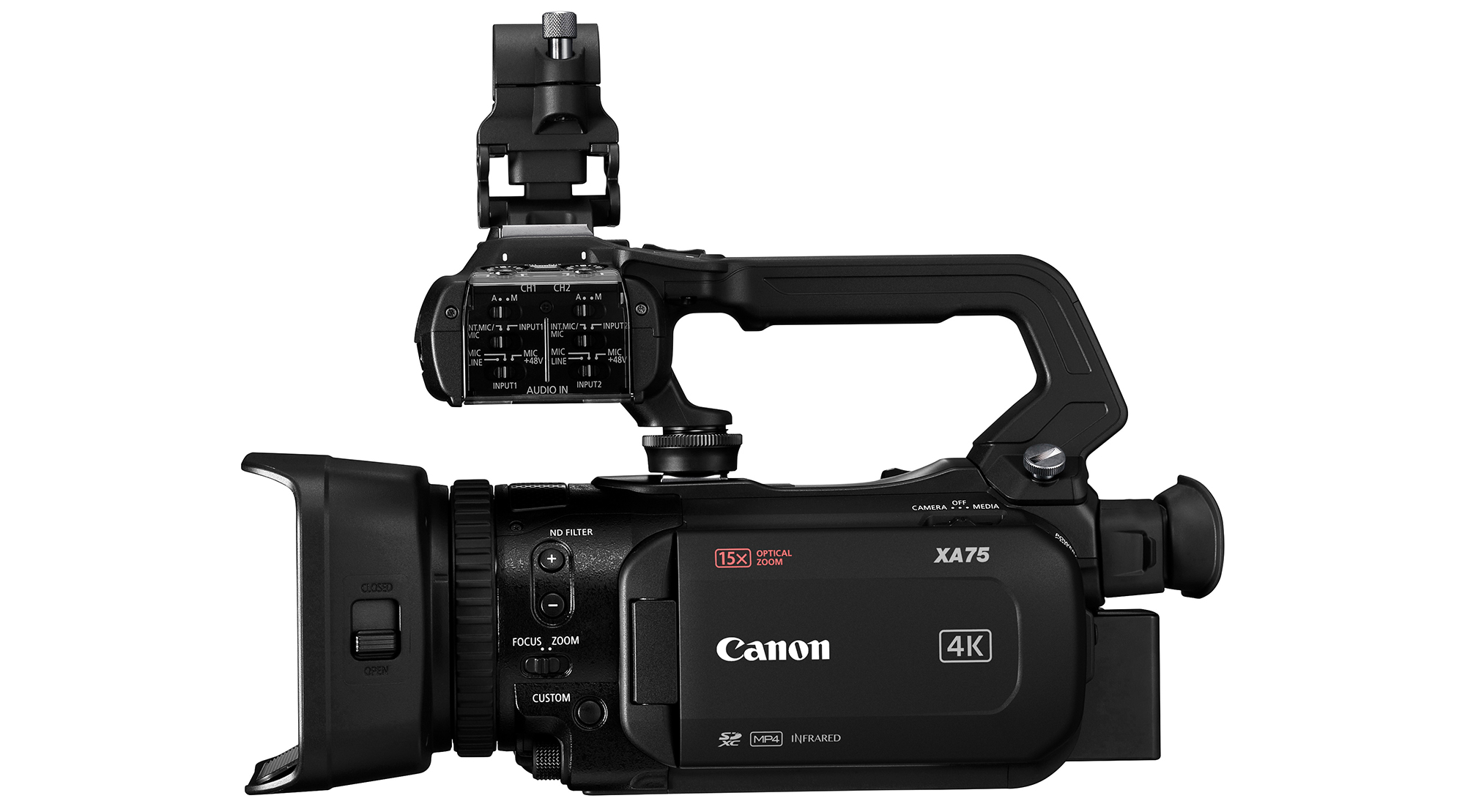 キヤノン、業務用4Kビデオカメラ「XA」シリーズの新製品3モデルを発表