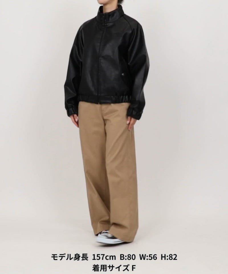 UMBRO/別注 LEATHERETTE STAND COLLAR BLOUSON｜Daytona Park(FREAK'S
