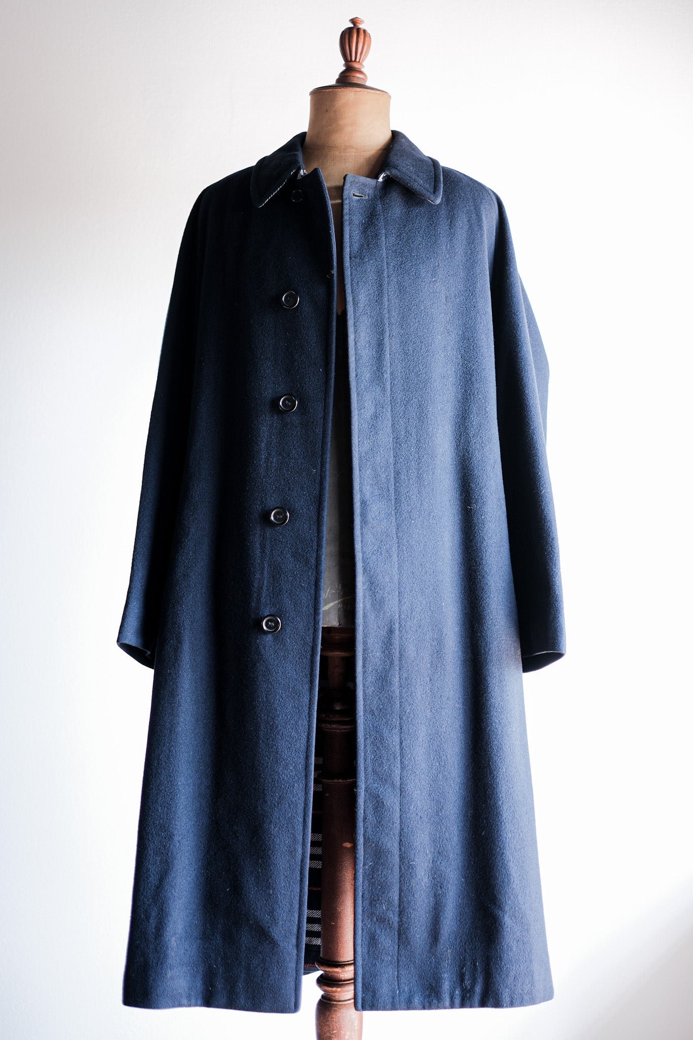 80's】Vintage Burberrys Single Raglan Wool & Alpaca Balmacaan Belted