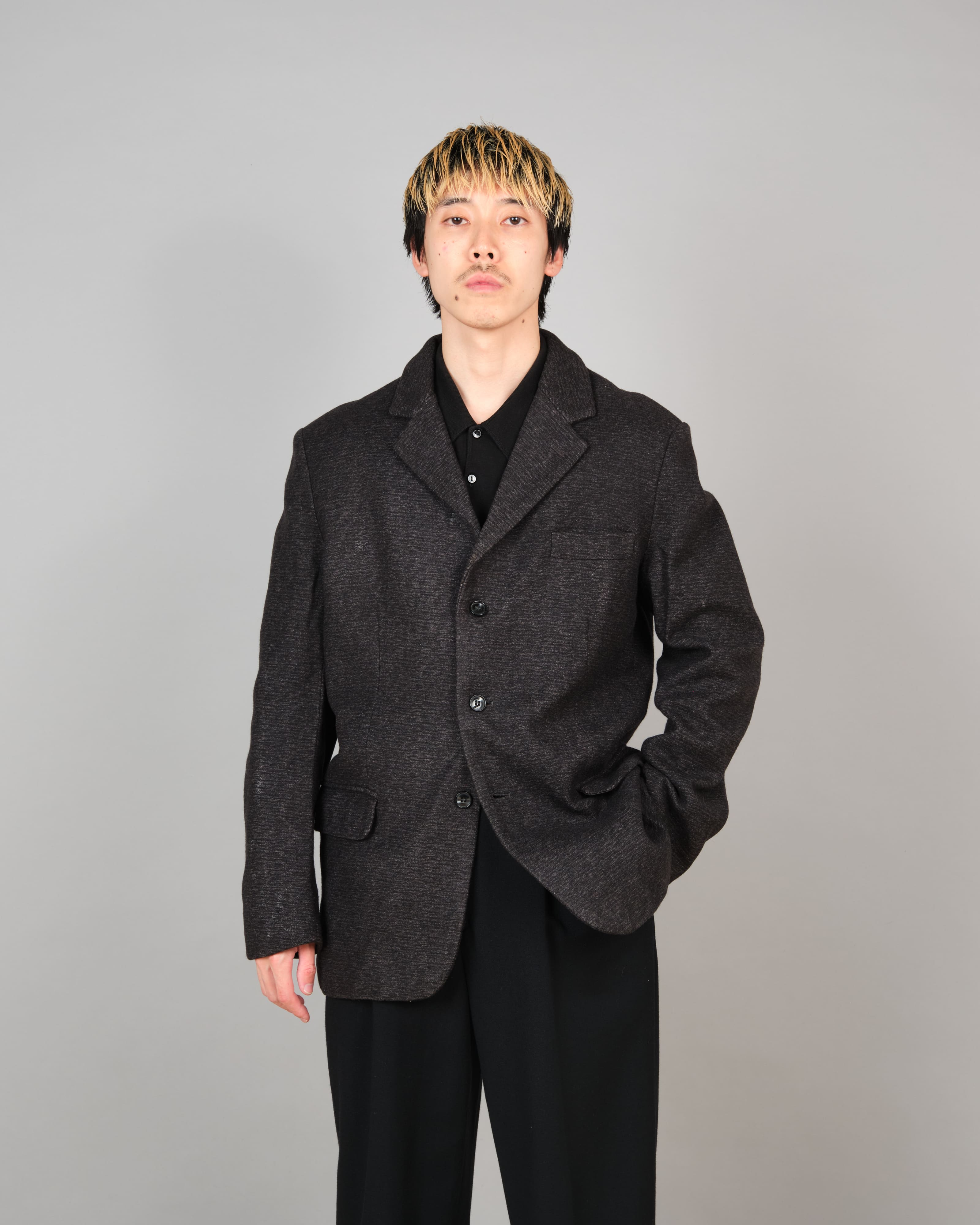 60's】French Vintage Wool Lapel Work Jacket 