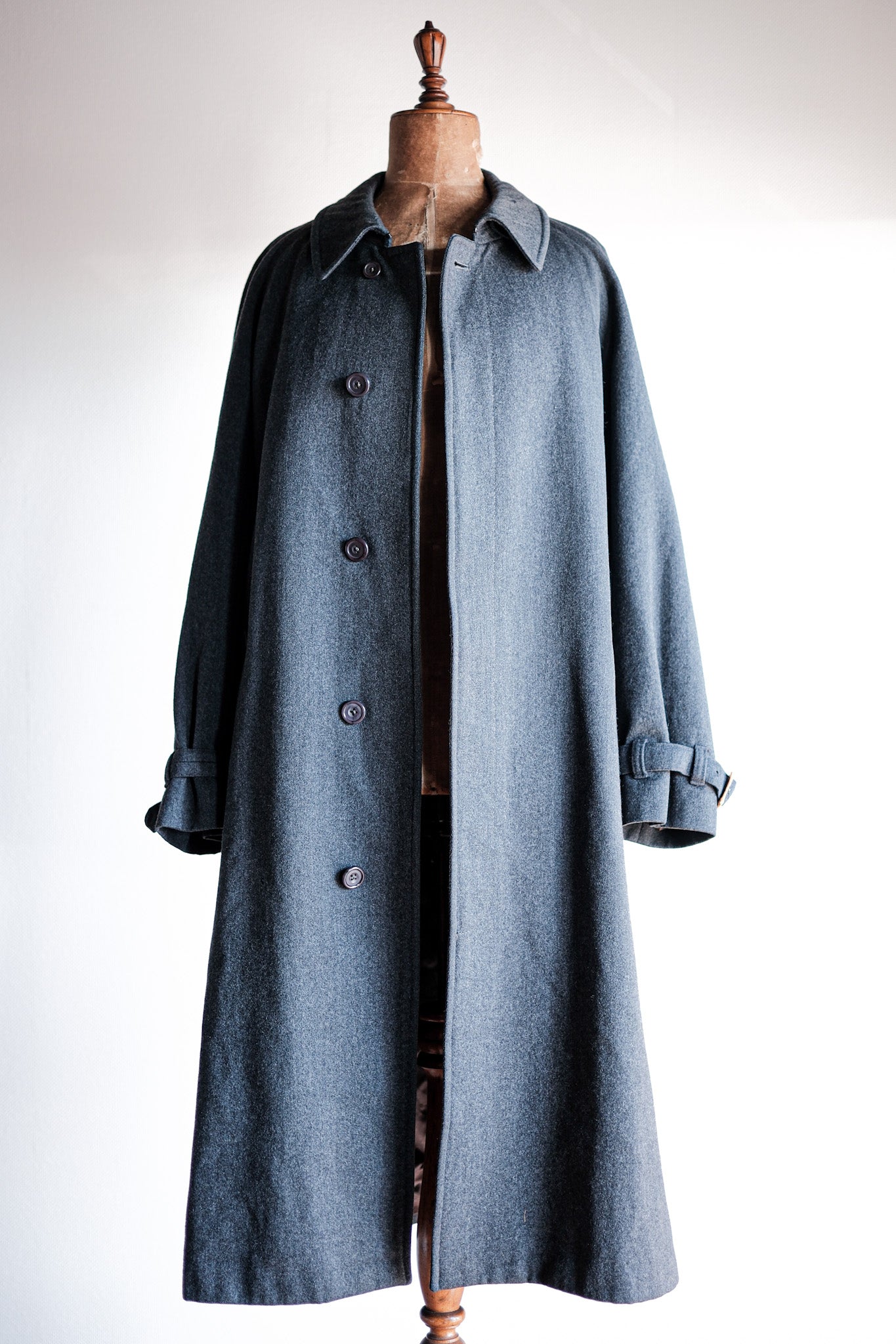 70's】Vintage Aquascutum Single Raglan Wool Rider Coat