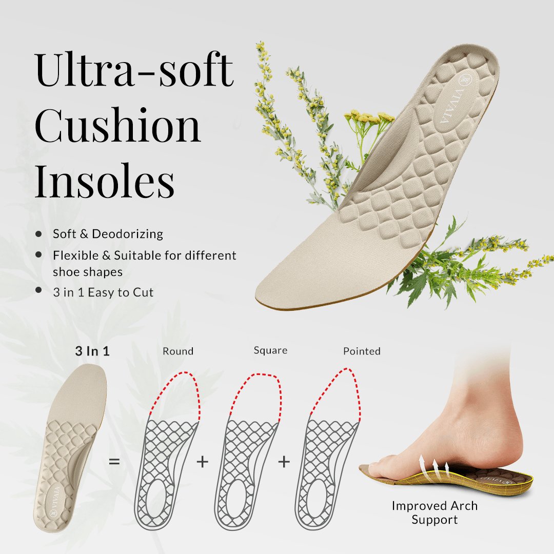 Insole] 3-in-1 調節可能 ウルトラソフト インソール – VIVAIA JAPAN