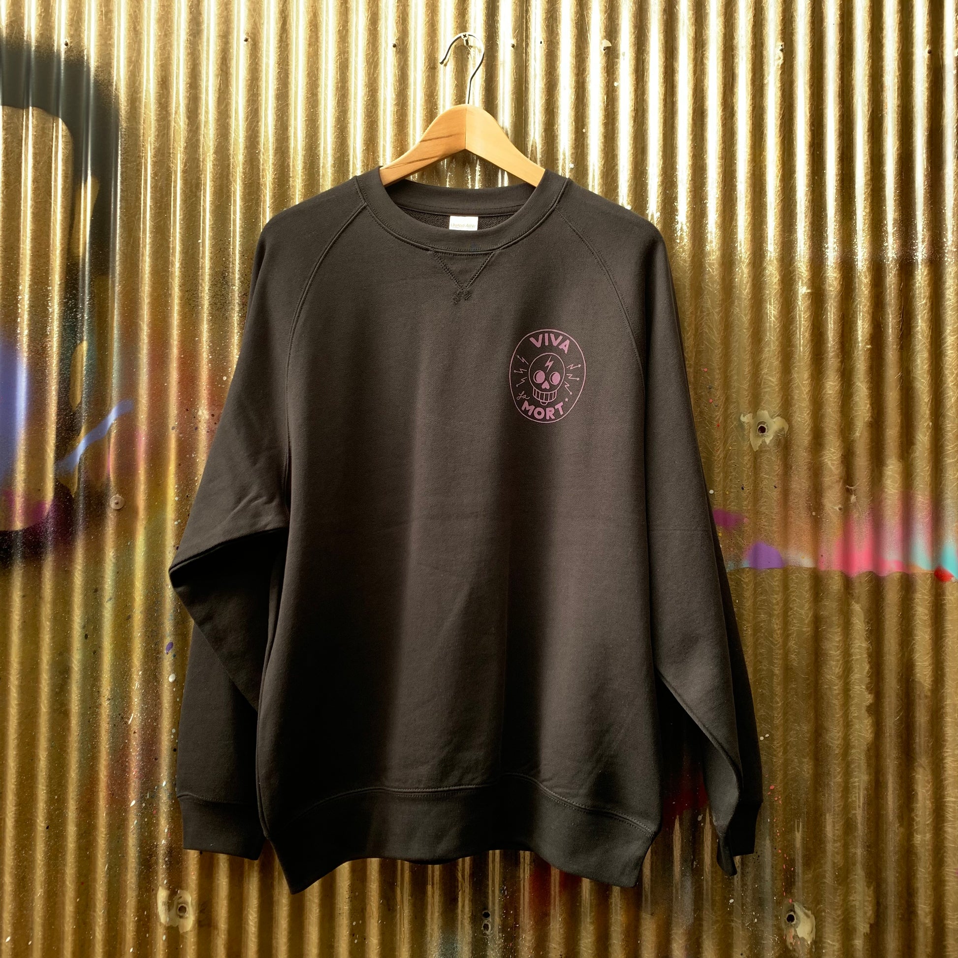 Sakai Salmon Raglan Crewneck Sweatshirt - Oil Slick Edition – VIVA