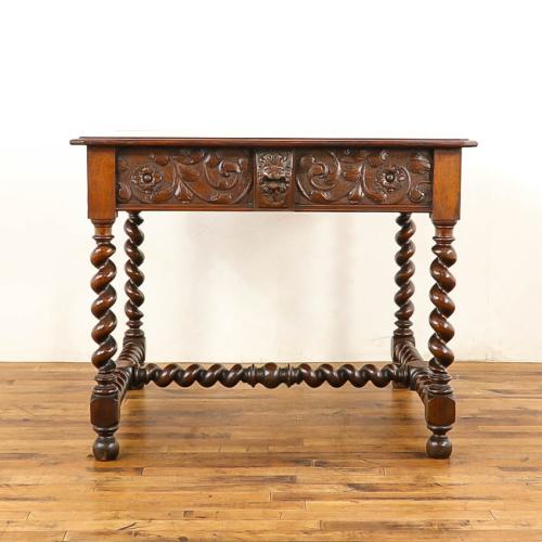 イギリスアンティーク デスク 机 オーク材 v_59060 | アンティーク