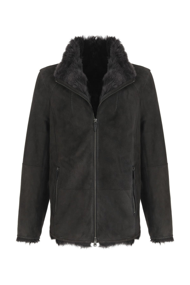V S P - Leo - Anthracite Shearling Jacket