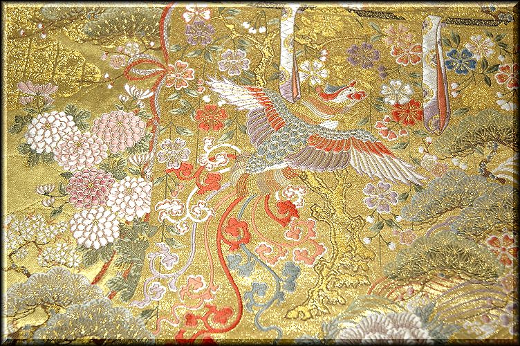 長嶋成織物 本金箔 几帳絢爛文 瀞金錦 袋帯