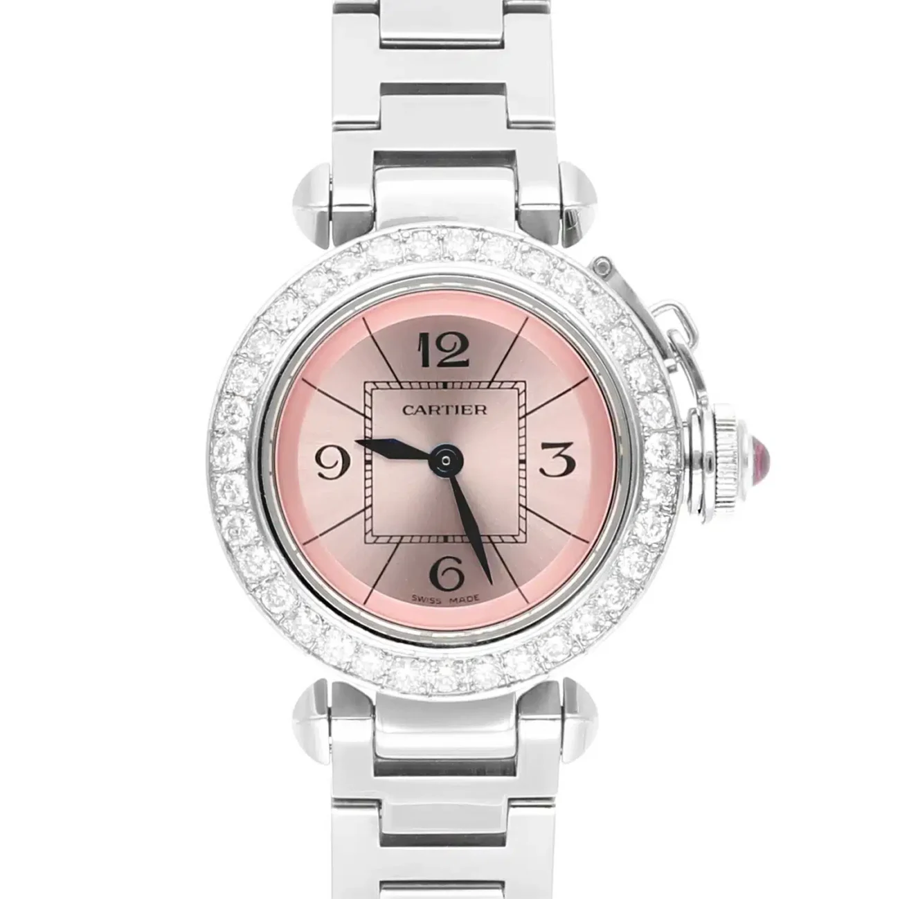 Cartier Pasha W3140008 27 MM Pink Dial Pre-owned