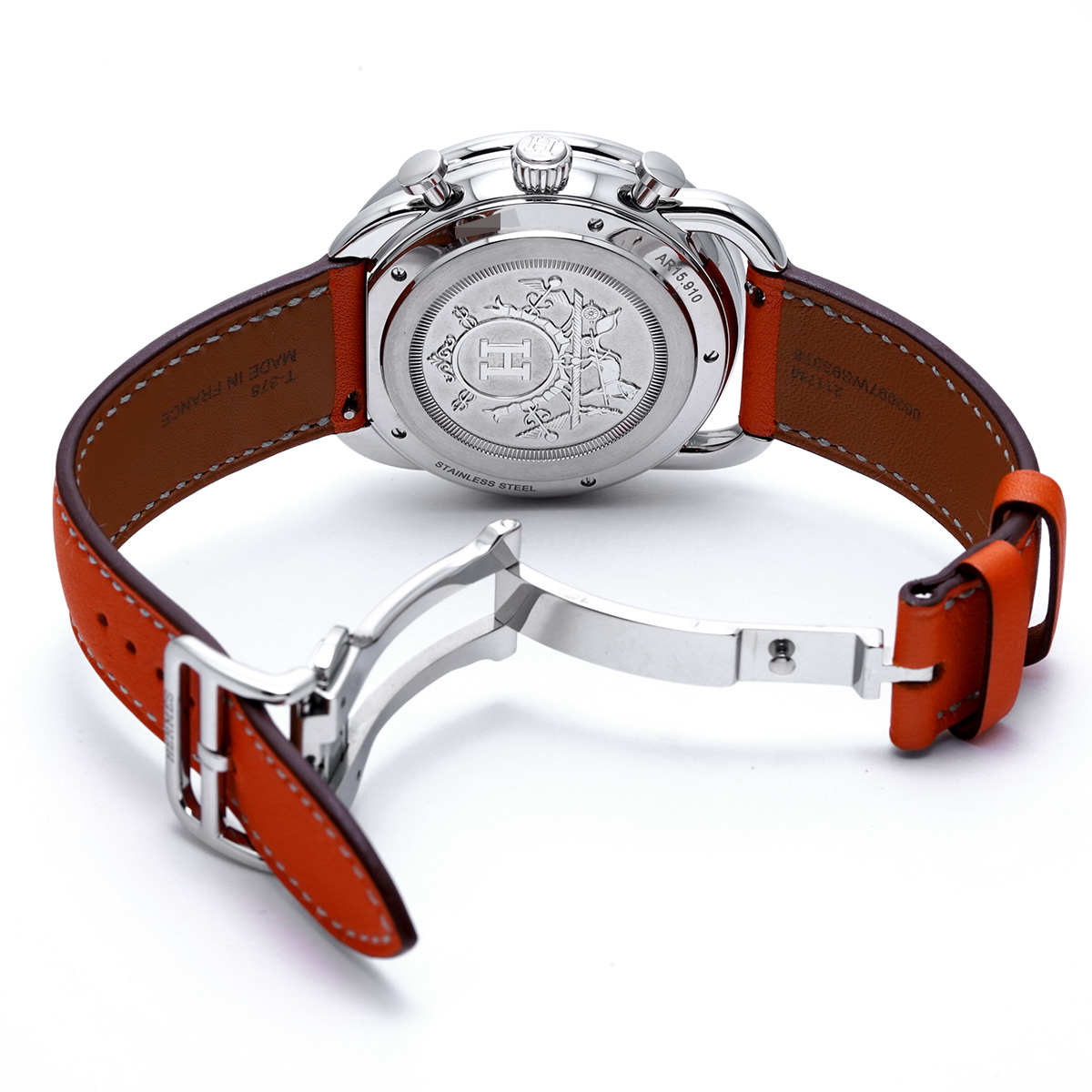 エルメス アルソー クロノグラフ AR15.910 シルバーホワイト メンズ