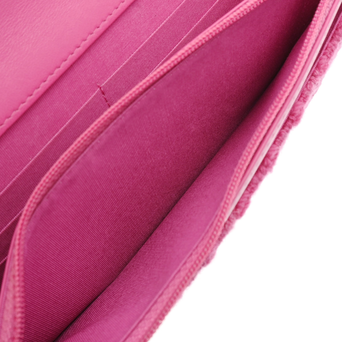 シャネル CHANEL19 チェーンウォレット ピンク AP0985 ツイード