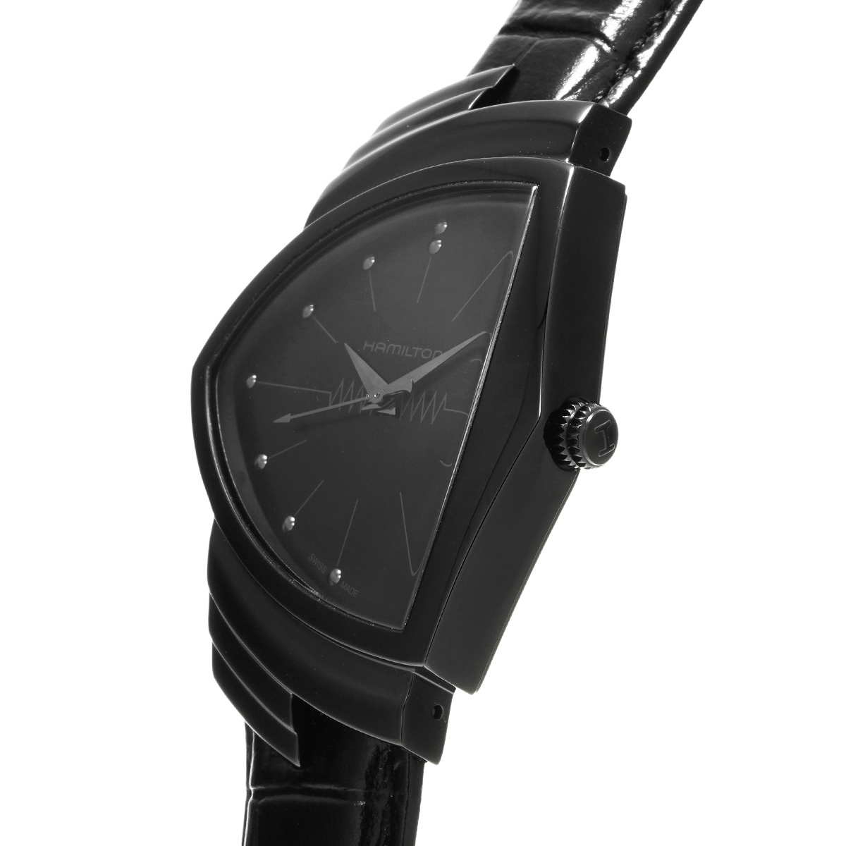 ハミルトン ベンチュラ クォーツ H24401731 ブラック メンズ 時計