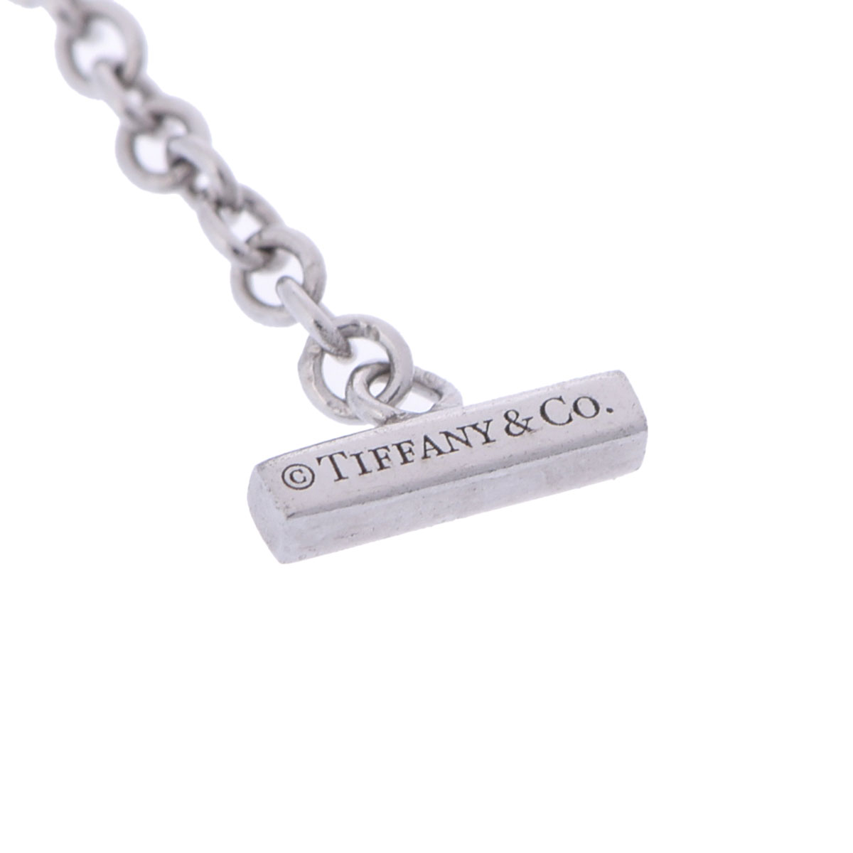 ティファニー Tスマイル ブレスレット シルバー K18ホワイトゴールド