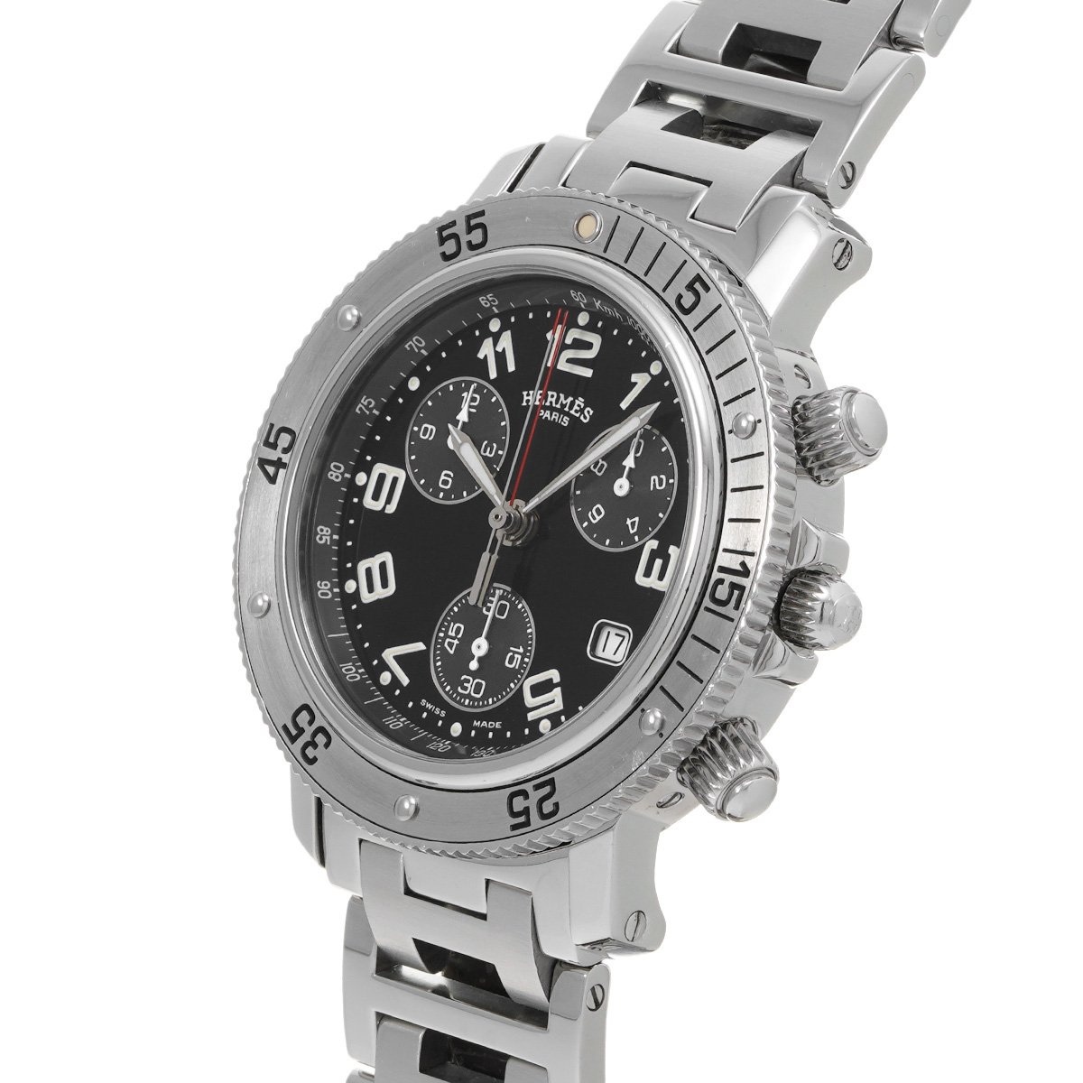 エルメス クリッパー ダイバー クロノグラフ CL2.910 ブラック メンズ