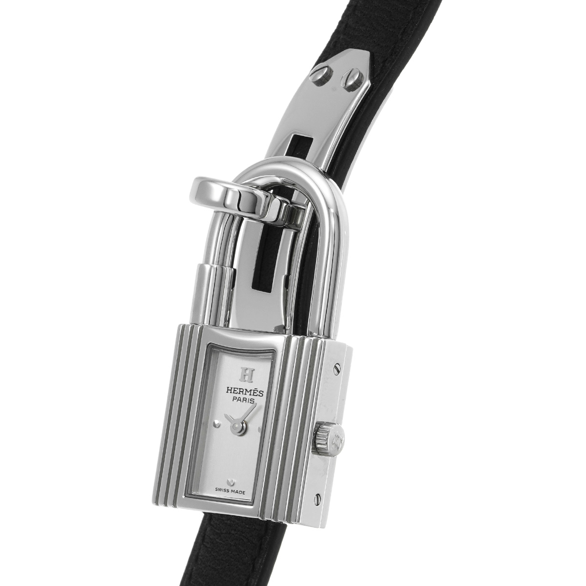 エルメス ケリーウォッチ KE1.210 シルバー レディース 時計 【中古