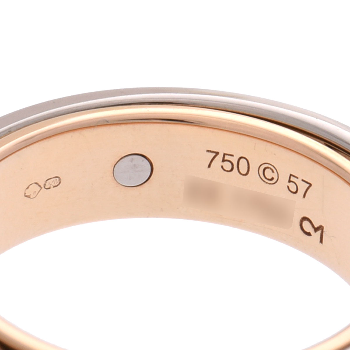 カルティエ ラブシークレットリング #57 シルバー K18ホワイトゴールド