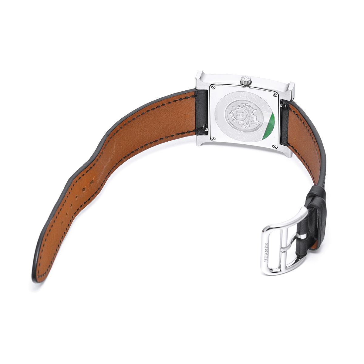 エルメス Hウォッチ HH1.521 ブラックラッカー ユニセックス 時計