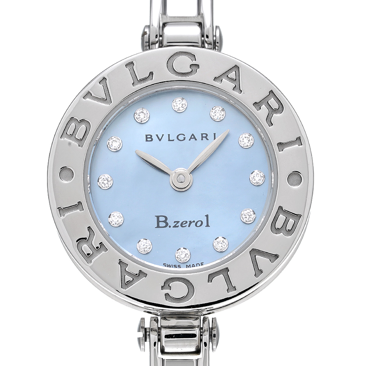 ブルガリ / BVLGARI ビーゼロワン BZ22S ブルーシェル/ダイヤモンド