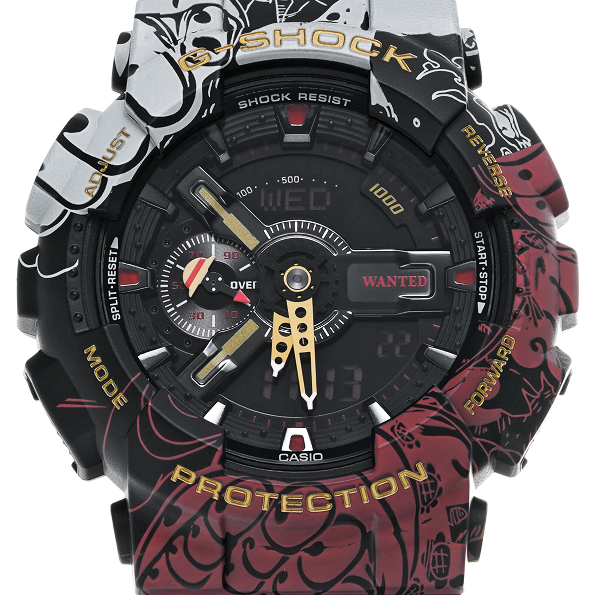 カシオ G-SHOCK ワンピースコラボ GA-110JOP-1A4JR ブラック/レッド