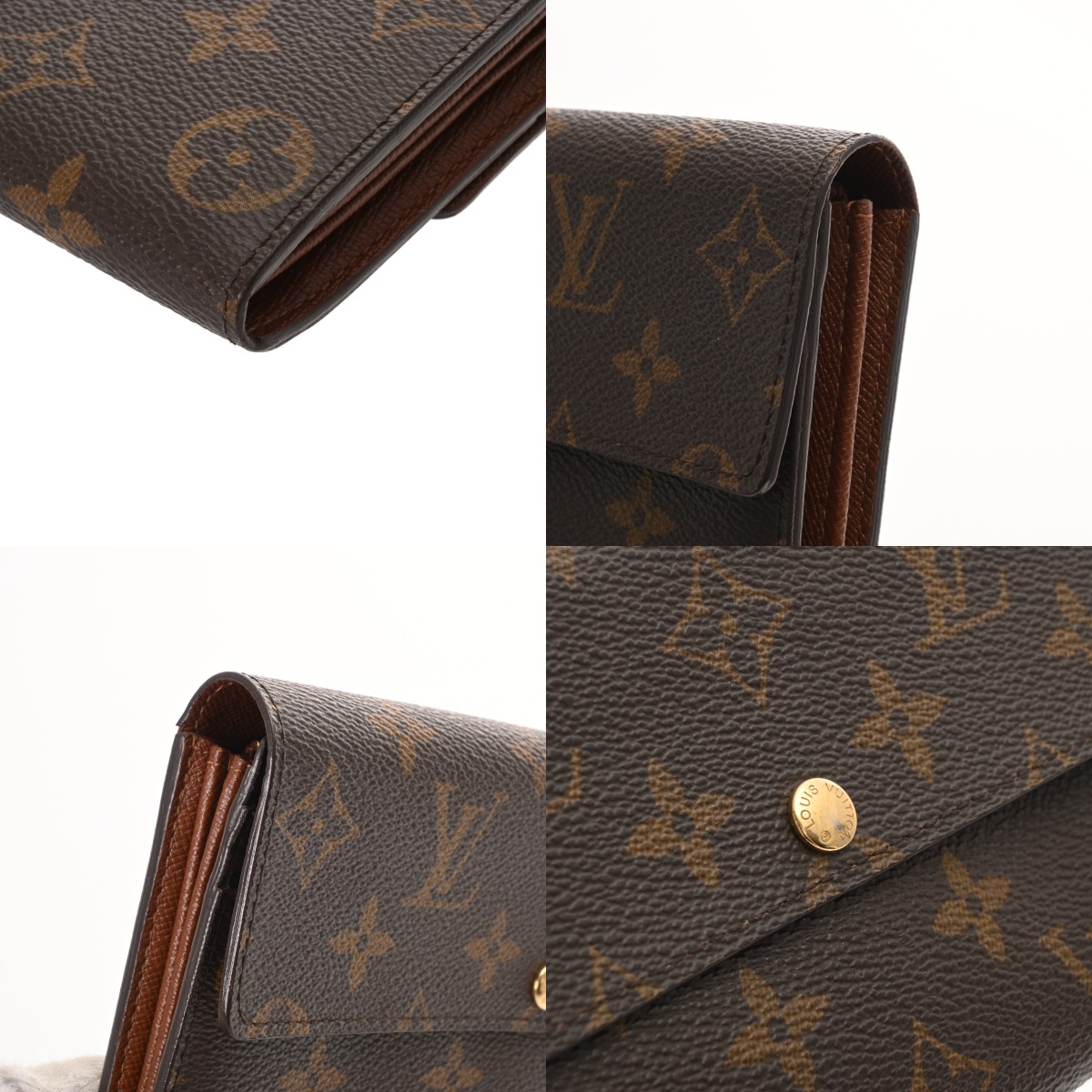 ルイ ヴィトン モノグラム ポルトモネクレディ ブラウン M61724