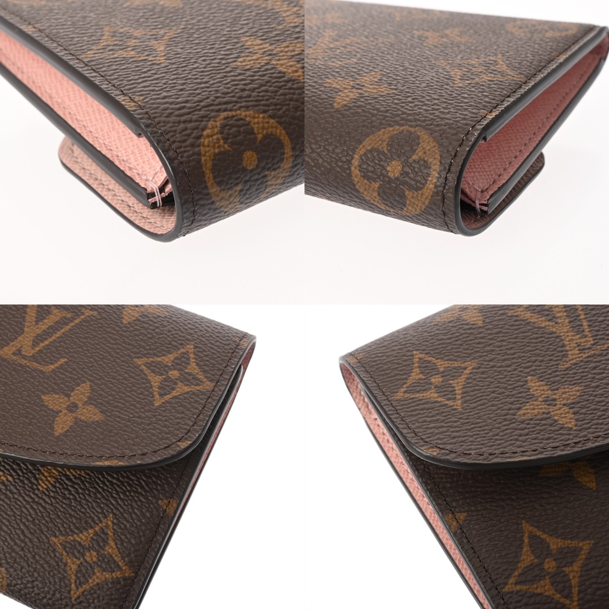 ルイ ヴィトン モノグラム ポルトフォイユエミリー ローズバレリーヌ