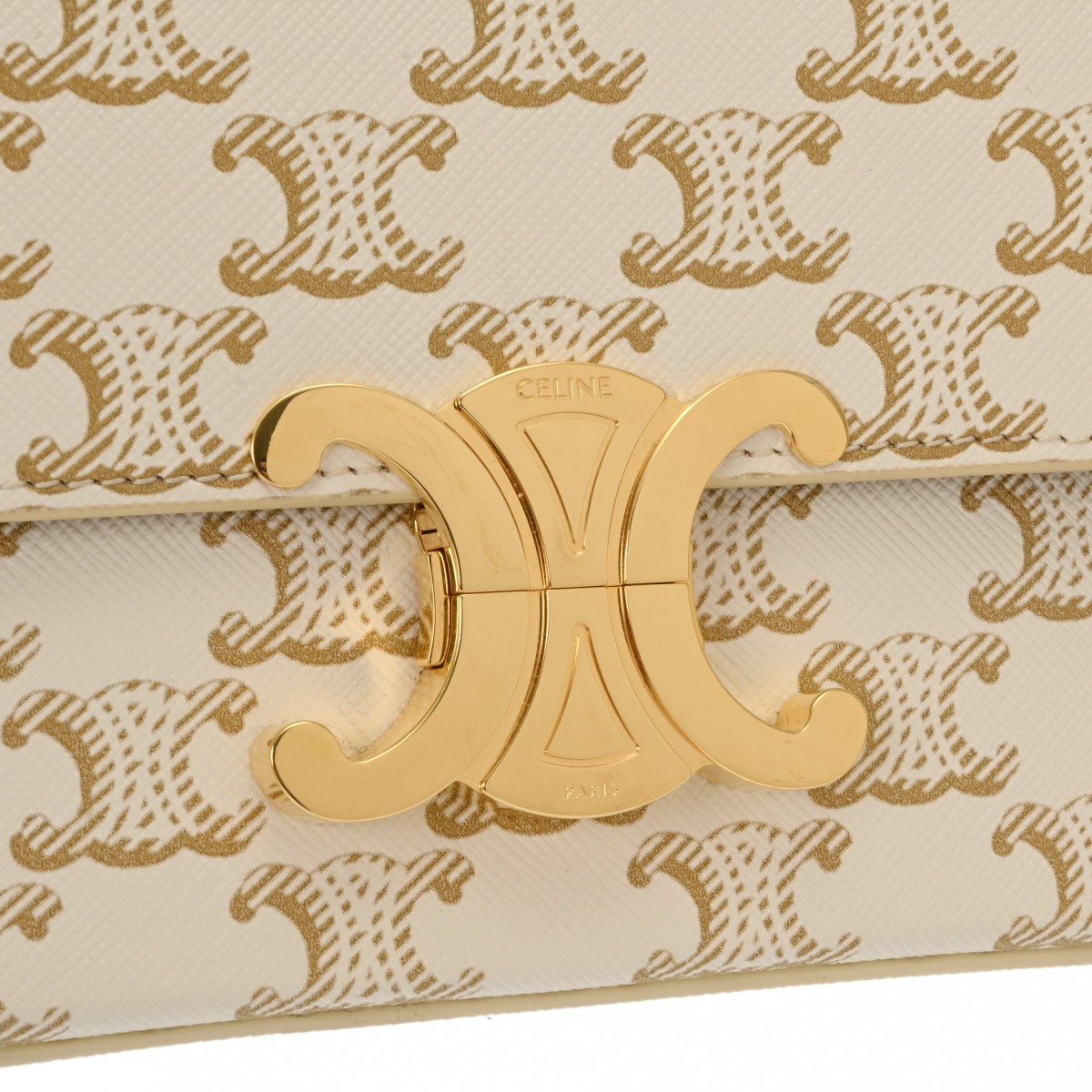 セリーヌ クロード ホワイト 194142CUZ 01BC トリオンフキャンバス