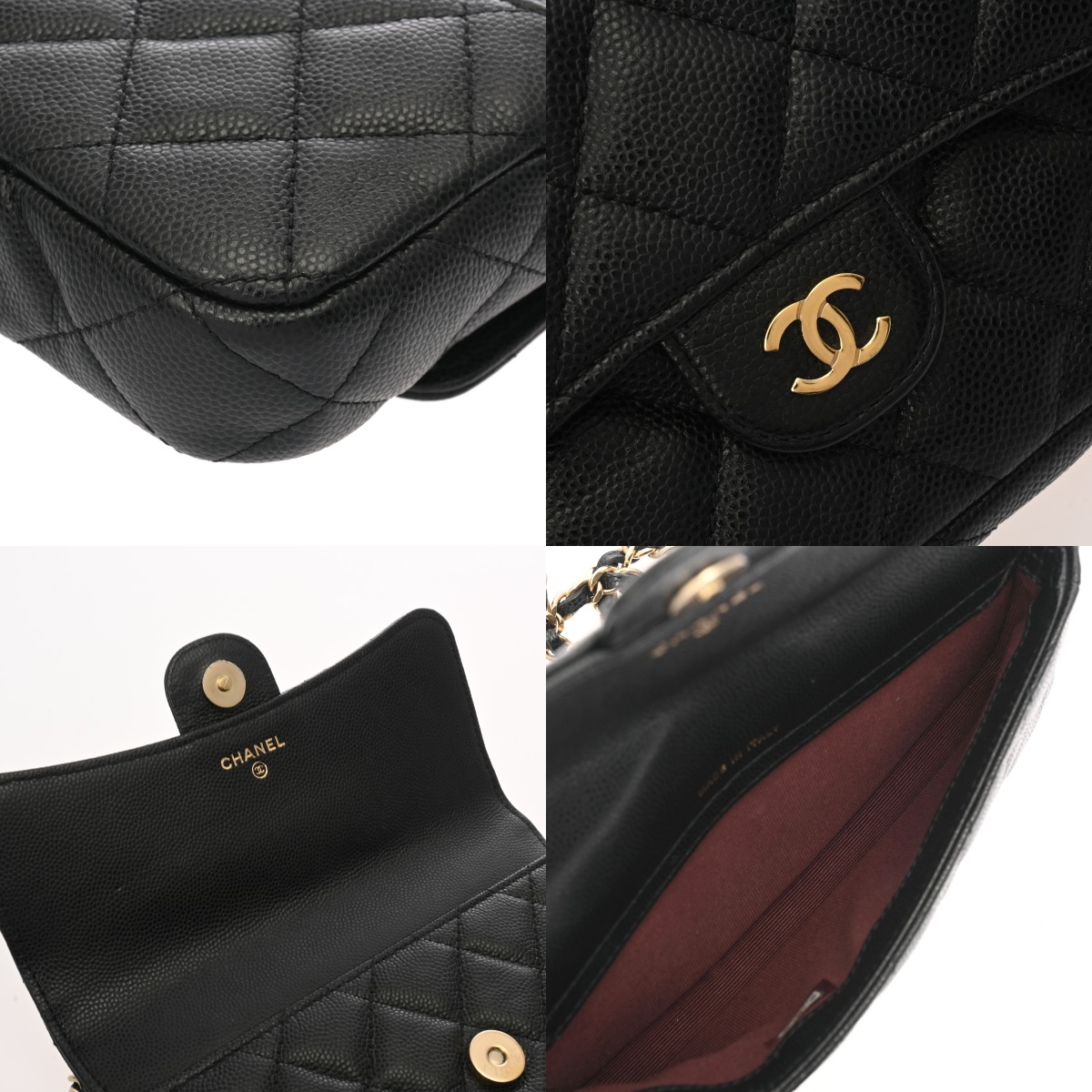 シャネル マトラッセ フラップフォンケース ブラック AP2096 ソフト