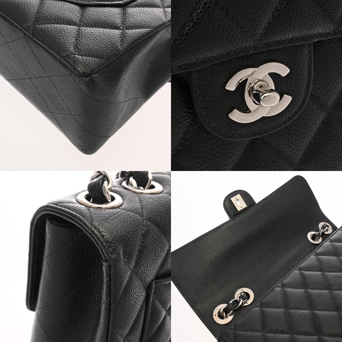 シャネル マトラッセ SフラップWチェーンショルダー 30 ブラック