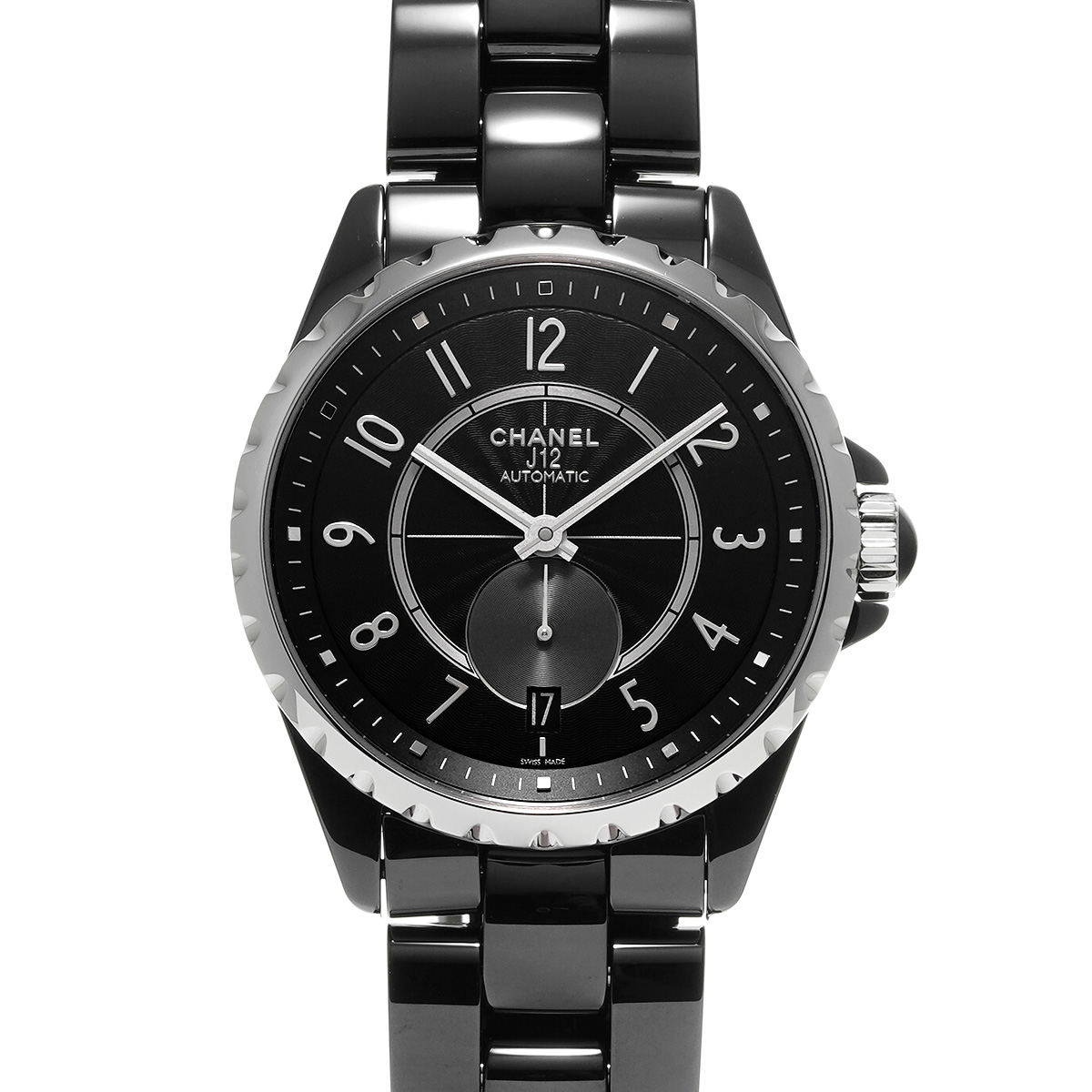 シャネル J12-365 H3836 ブラック メンズ 時計 【中古】【wristwatch