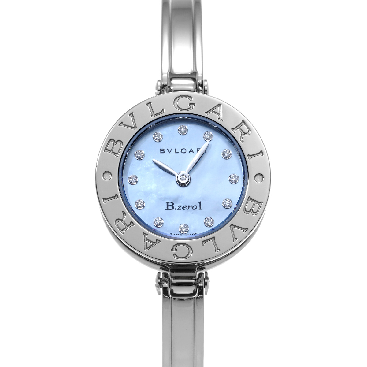 ブルガリ ビーゼロワン BZ22S ブルーシェル/ダイヤモンド レディース