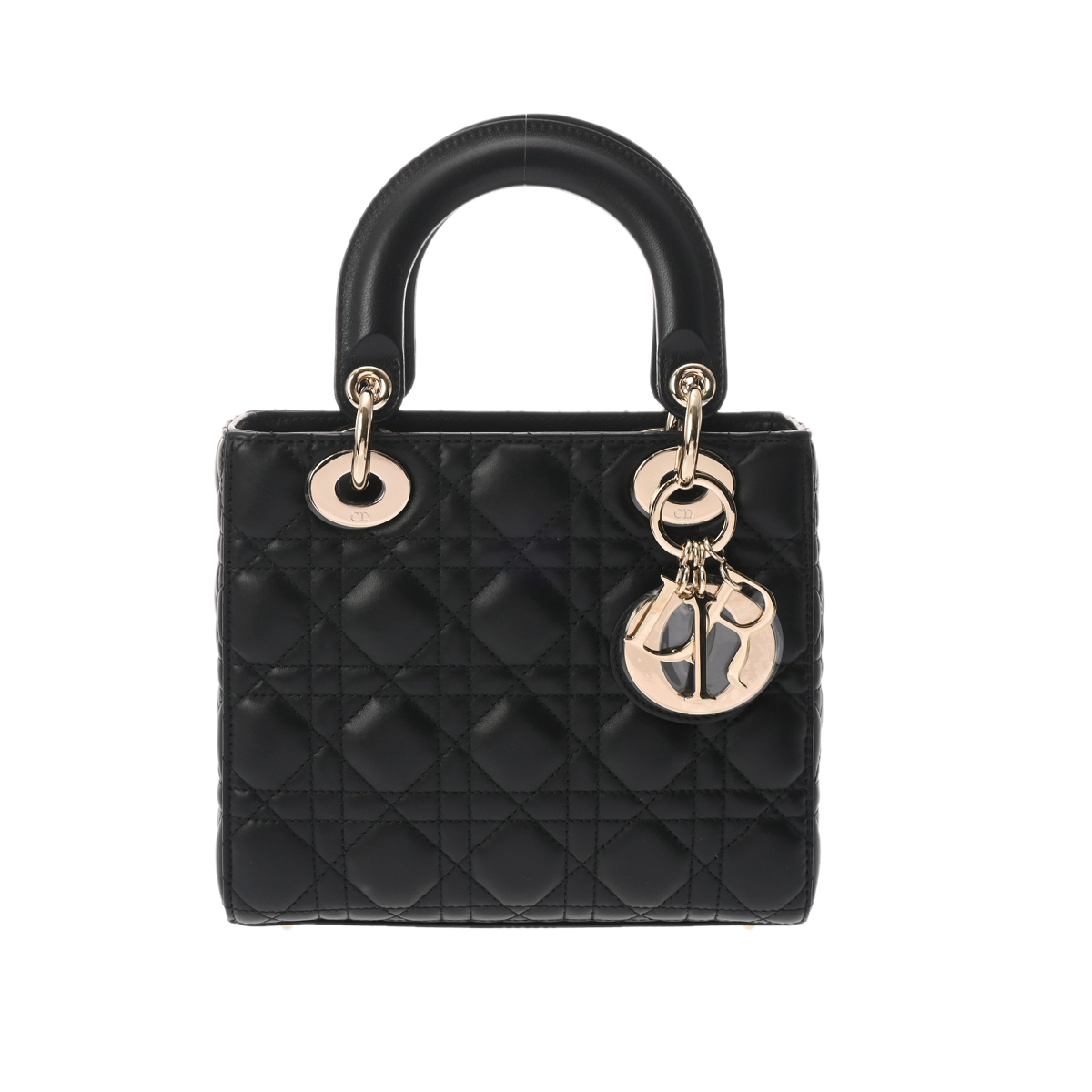 ディオール LADY DIOR My ABCDior スモールバッグ カナージュ ブラック