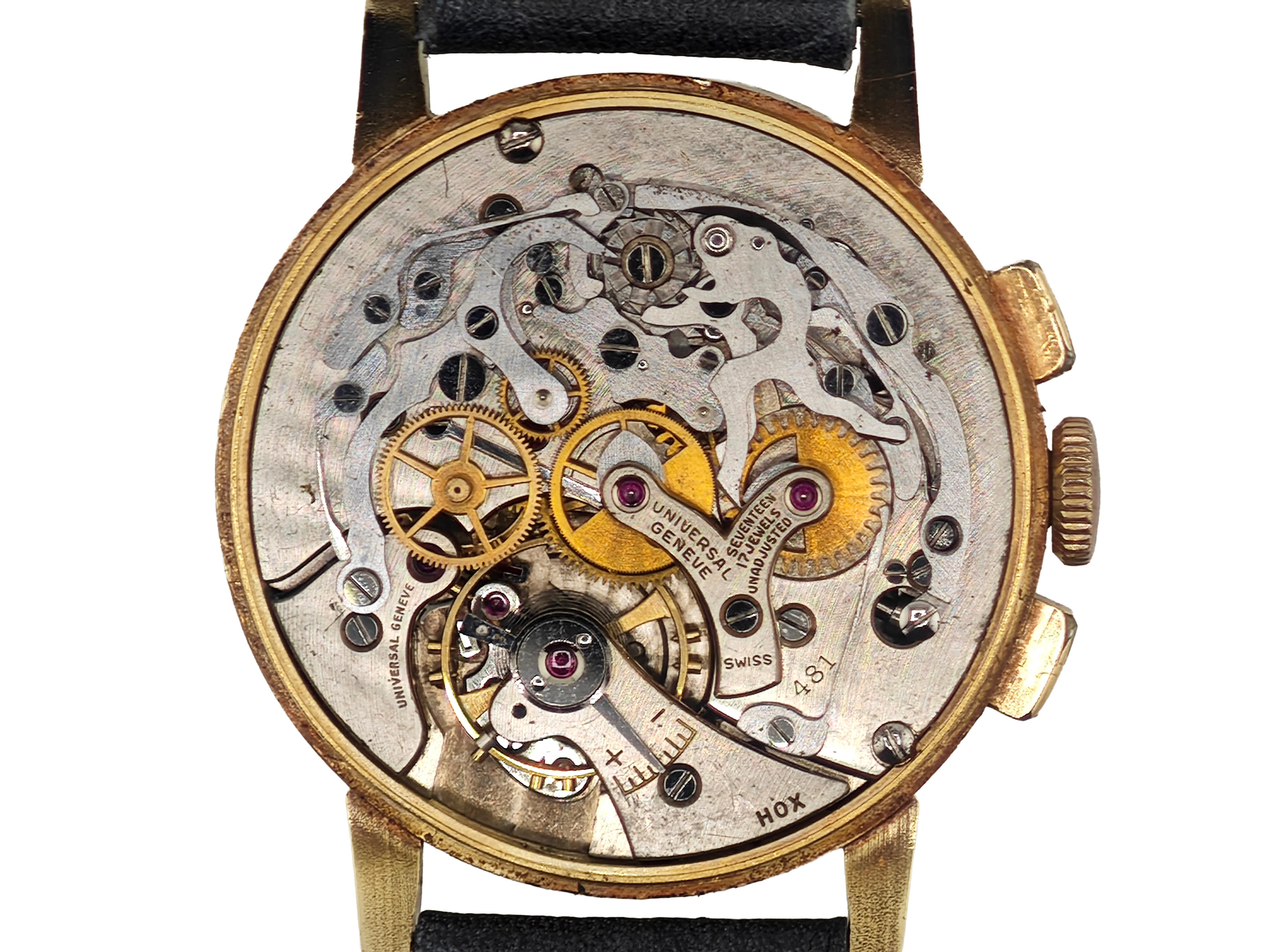 ユニバーサルジュネーブ トリコンパックス 14金無垢 Ref.52216