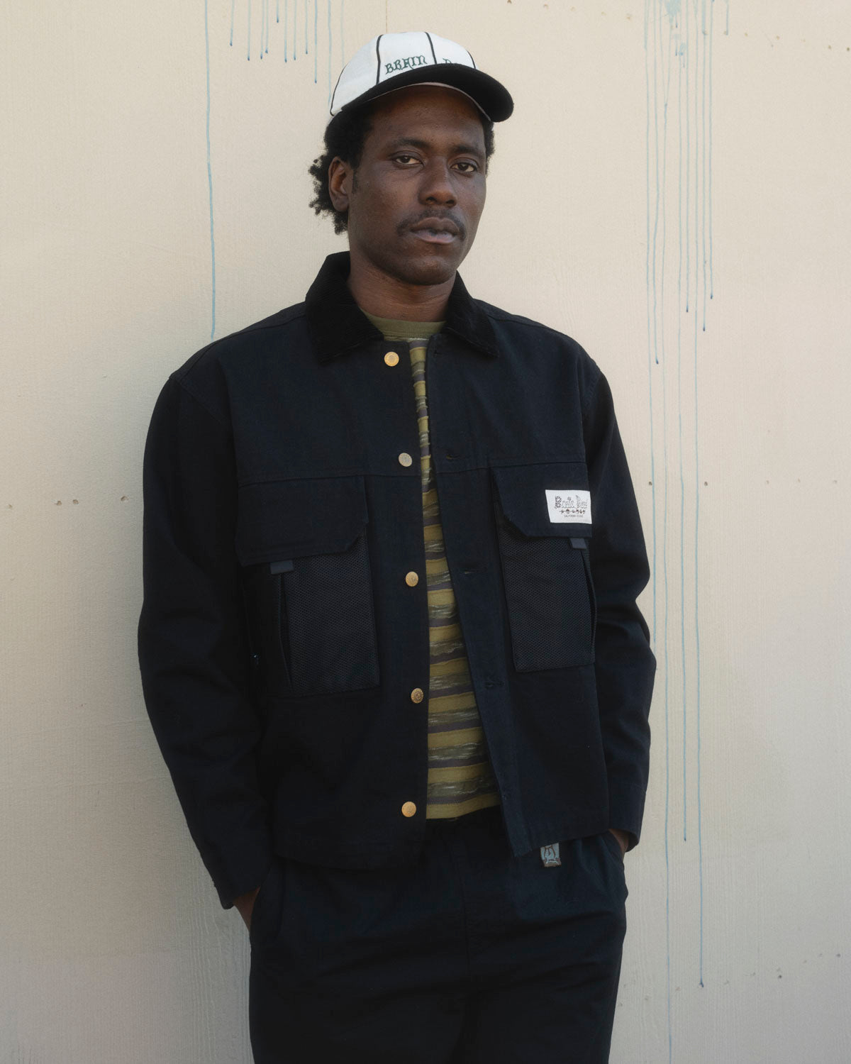 Cropped Chore Jacket - Black – Brain Dead