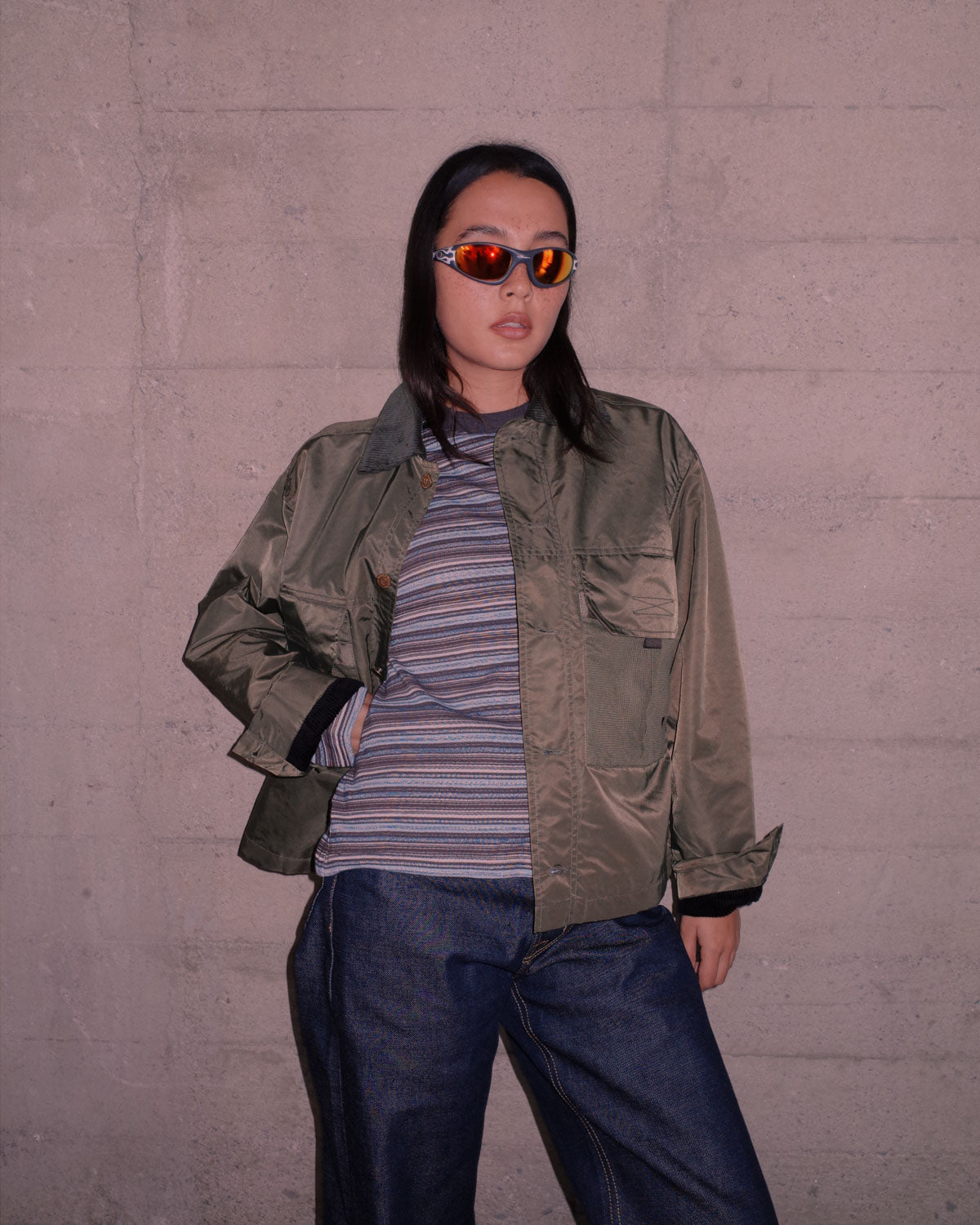 Cropped Chore Jacket - Green – Brain Dead