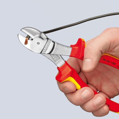 High Leverage Diagonal Cutters-1000V Insulated | KNIPEX Tools