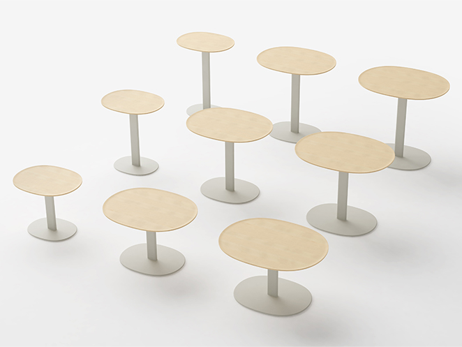 SHOTOサイドテーブル53（楕円） | 【公式】マルニ木工オンライン