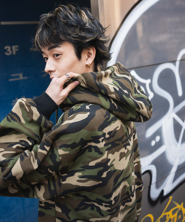 カモフラグラフィックZIPパーカー【一部店舗限定】｜WEGO（ウィゴー