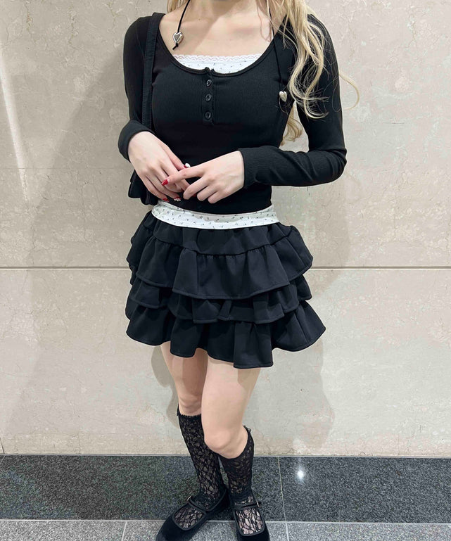 3段フリルティアードスカート – WEGO ONLINE STORE