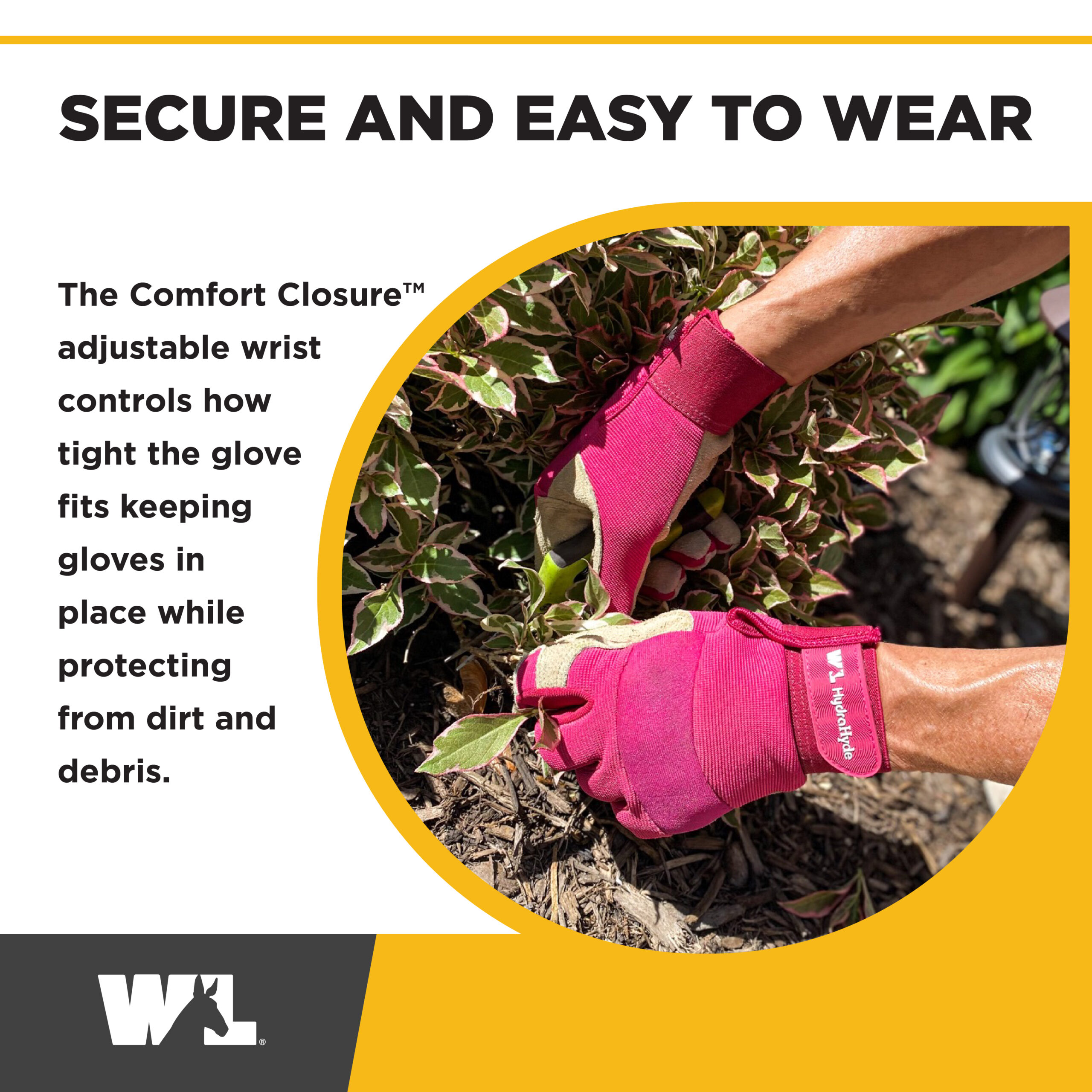 Women's HydraHyde® Leather Hybrid Adjustable Wrist | Wells Lamont